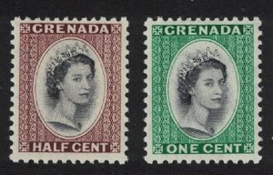 Grenada Portrait of Queen Elizabeth II 1953 MNH SG#192-193