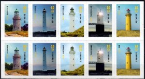 Denmark Danemark Danmark 2019 Lighthouses booklet MNH