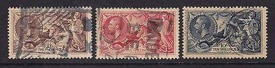 Great Britain Scott #'s 222 - 224 VF used set nice colors...