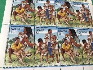 Nauru Childs Best Friend Dogs mint never hinged  stamps sheet  55464