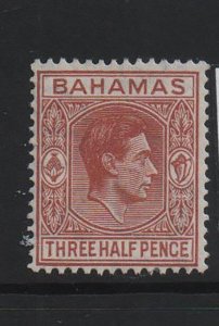 Bahamas 1948 SG151a, Three half pence, lightly mounted mint