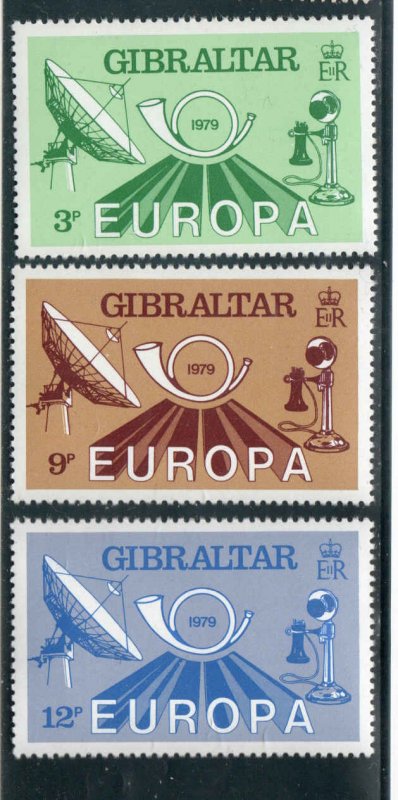 Gibraltar  #382-384  Mint NH CV $0.80