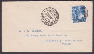 ITALY 1939 Tomb of Unknown Soldier 1.25 on cover Milan to New Zealand.......x545 