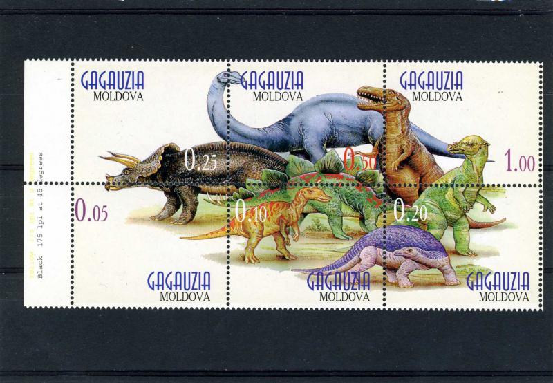 Gagauzia Moldova DINOSAURS s/s Perforated Mint (NH)