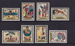 Spain  #1909-1916  MNH  1975  scenes from Acopalypse . Gerona Cathedral