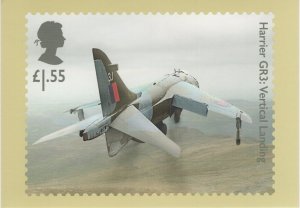 Great Britain 2019 PHQ Card Sc 3845d 1.55pd Harrier GR3 Vertical Landing