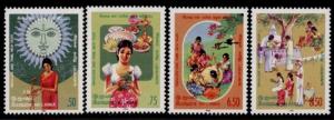 Sri Lanka 786-9 MNH Sinhalese & Tamil New Year, Costumes, Food