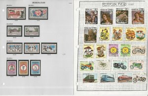 Burkina Faso Stamp Collection 5 Pages, Nice Lot of Topicals, JFZ