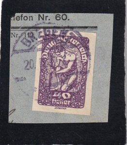 Austria,     #    234    used    imperf  on paper