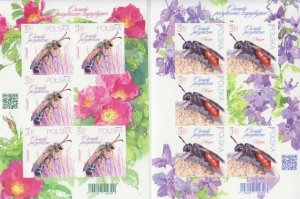 Poland MNH 2020 Limited Edition Imperf Insects