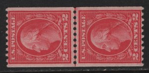 442 line pair F-VF original gum never hinged nice color cv $ 130 ! see pic !