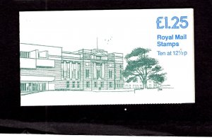 GB - #FK3b  1982  £1.25 Ulster Museum booklet  CV £2.75
