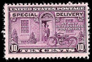 # E15 MINT NEVER HINGED MOTORCYCLE DELIVERY