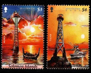 SOLOMON ISLANDS SG961/2 2000 NEW MILLENNIUM MNH