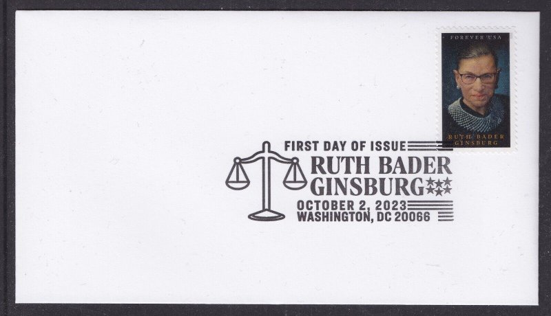 US 5821 Ruth Bader Ginsburg BWP FDC 2023