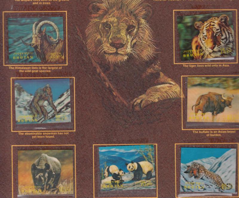 Bhutan - Fauna Wild Animals - MNH(T9)