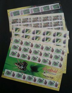 Arachnid Spider Insect Malaysia 2009 Animal (sheetlet) MNH *rare