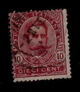 Italy Scott 68 used 1896 Humbert 1st stamp