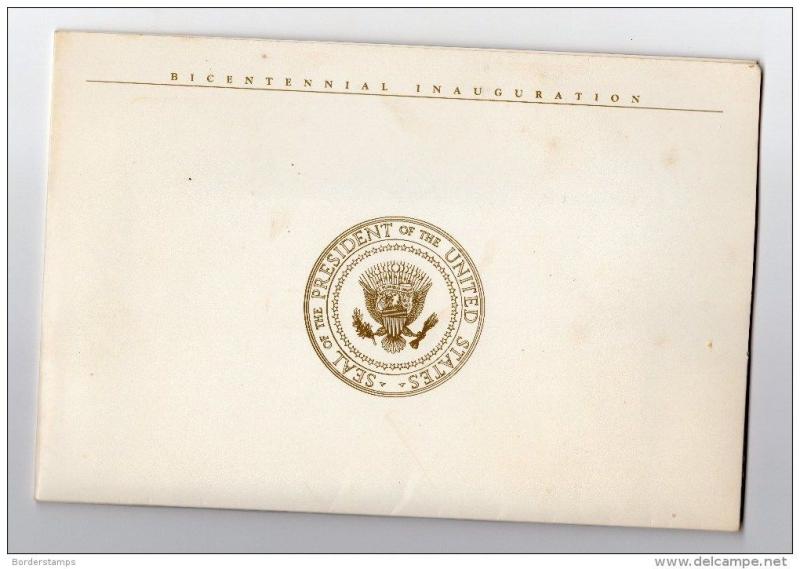 United States 1989 Bicentenial Inaguration Folder with 1 Postcard &6 covers Mint