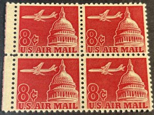 U.S.# C64a-MINT NEVER/HINGED--BLOCK OF 4--1962