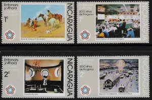 Nicaragua #1028-31 MNH; Short set of 4 - American Bicentennial (1976)