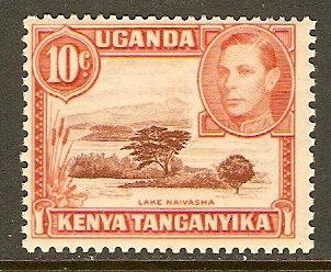 Kenya,Uganda & Tanzania #69 NH 10c Lake Def.