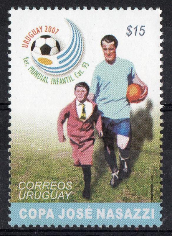 URUGUAY Soccer Football  WC 1930 captain Nasazzi entering field Sc#2188 MNH  