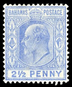 Bahamas 1906 KEVII 2½d with INVERTED WATERMARK vfm BPA Cert (1989). SG 73w.