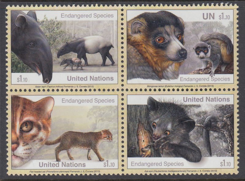 UN New York 1077a Animals MNH VF