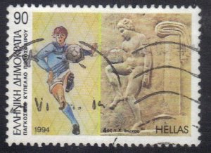 GREECE SC# 1787  USED 90d 1994  SOCCER    SEE SCAN