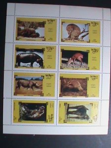 OMAN--WORLD ENDANGER ANIMALS MNH SHEET VERY FINE WE SHIP TO WORLD WIDE.