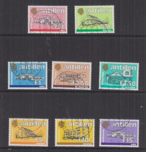 NETHERLANDS ANTILLES, 1983-1989 Government Buildings set of 20, used. 