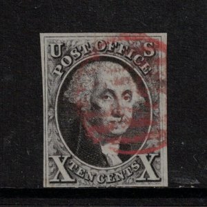 USA #2 Used Fine - Very Fine Rare Hair Lip Variety Position 57 L1