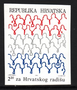 Croatia RA23a Imperf MNH VF