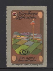 German Toy Advertising Stamp- JW Spear, Nürnberger Gingerbread - Farmland