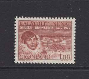 Greenland #106  (1977 Jorgen Bronlund issue) VFMNH CV $0.40