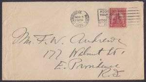 United States - Nov  5, 1929 Cambridge, MA Domestic Cover