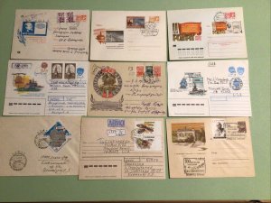 Russian stamps covers 9 Items Ref A1216