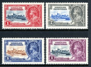 Somaliland Protectorate 1935 British KGV Silver Jubilee Scott #77-80 Mint U785 ⭐