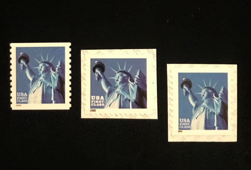 3451, 3452, 3453, set of 3 singles, MNH