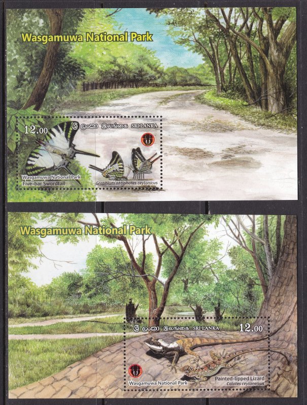 Sri Lanka, Fauna, Animals, Birds, Fishes, Butterflies, Reptiles MNH / 2019