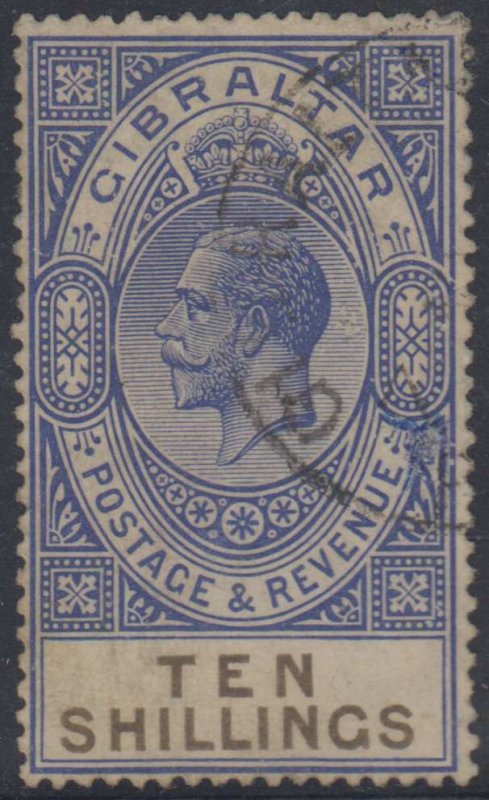 BC GIBRALTAR 1931-32 KING GEORGE V Sc 91 KEY VALUE USED F,VF SCARCE SCV$80.00 