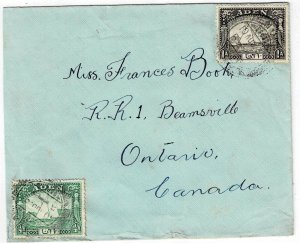 Aden 1937 cover to Canada