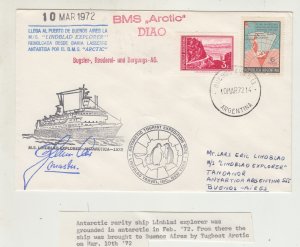 Z6934 J L1972 argentina antarctic ship limblad explorer grounded rescued by tug