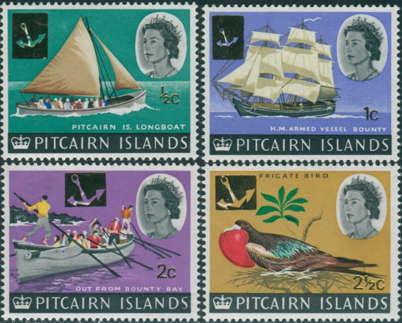 Pitcairn Islands 1967 SG69-72 Boats Bird MNH