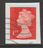 GB QE II Machin SG U2968a - 1st vermillion  - date code M15L - Source  B 