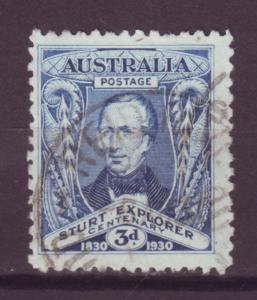 J16417 JLstamp 1930 australia used #105 capt sturt