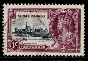 BRITISH VIRGIN ISLANDS GV SG106, 1s slate & purple, FINE USED. Cat £40.