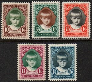 Luxembourg Sc #B35-B39 Mint Hinged