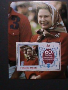 FUNAFUTI-TUVALU- REMEMBER ALWAYS-QUEEN ELIZABETH II MNH S/S VERY FINE